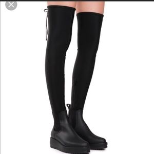 Jeffrey Campbell Over the Knee Monsoon Boots OTK